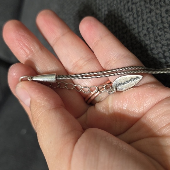 COLDWATER CREEK Multi Strand Natural Shell & Glass Beads Silver Chain Necklace - Picture 10 of 14